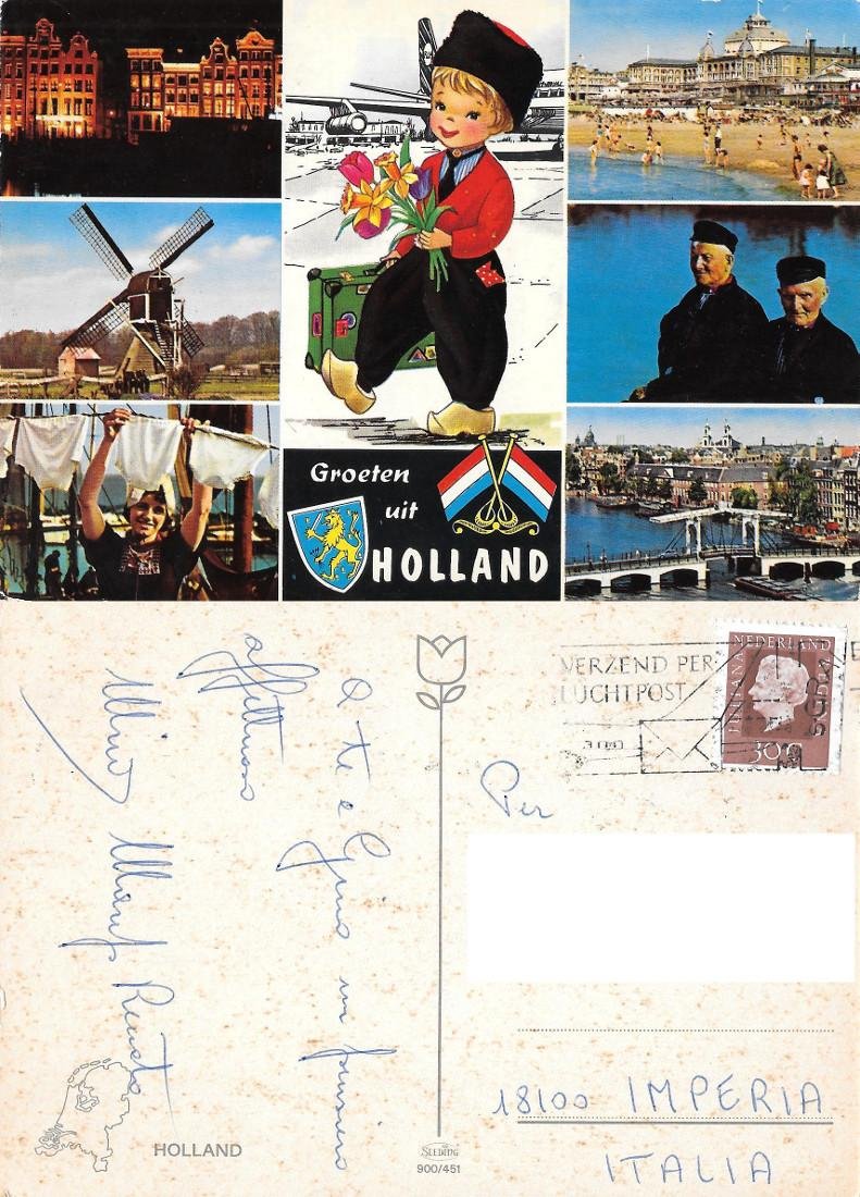 Groten uit Holland. Vedute e persone. Viaggiata