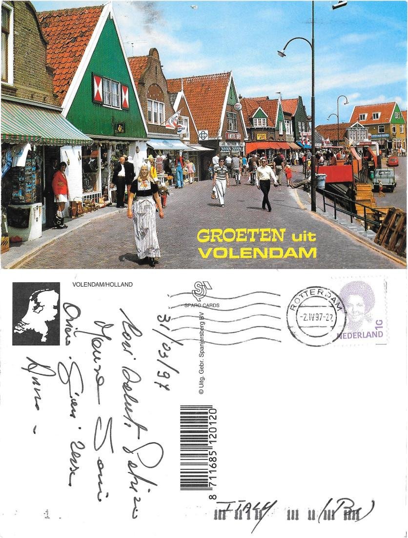 Groten uit Volendam (Olanda). Viaggiata 1997