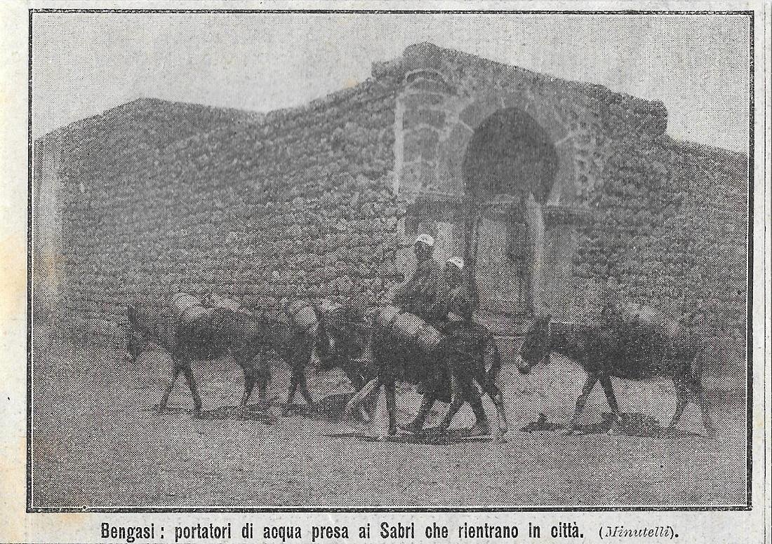 Guerra Italo-Turca. Bengasi: portatori di acqua presa ai Sabri... Stampa …