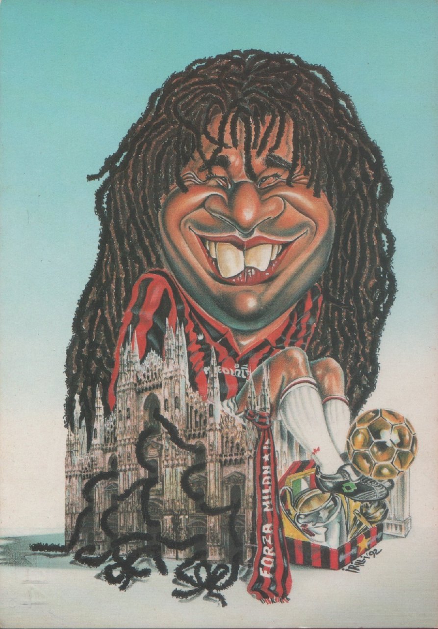 Gullit. Caricatura. Non viaggiata, stampa 1992