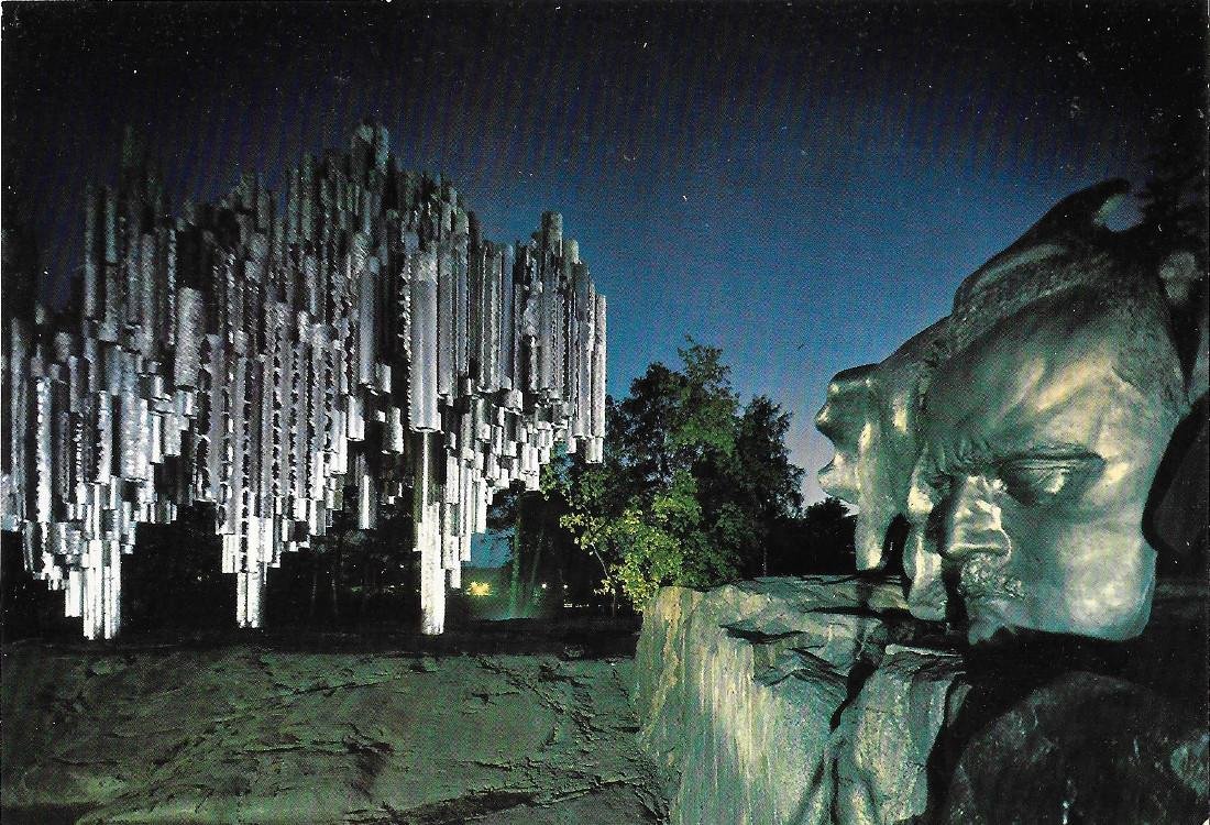 Helsinki. Monument to Jean Sibelius. Non viaggiata