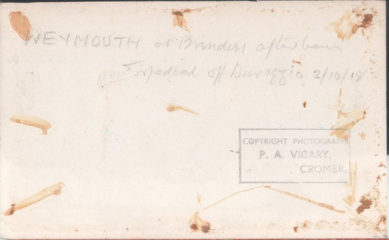 HMS Weymouth (1910). Photo