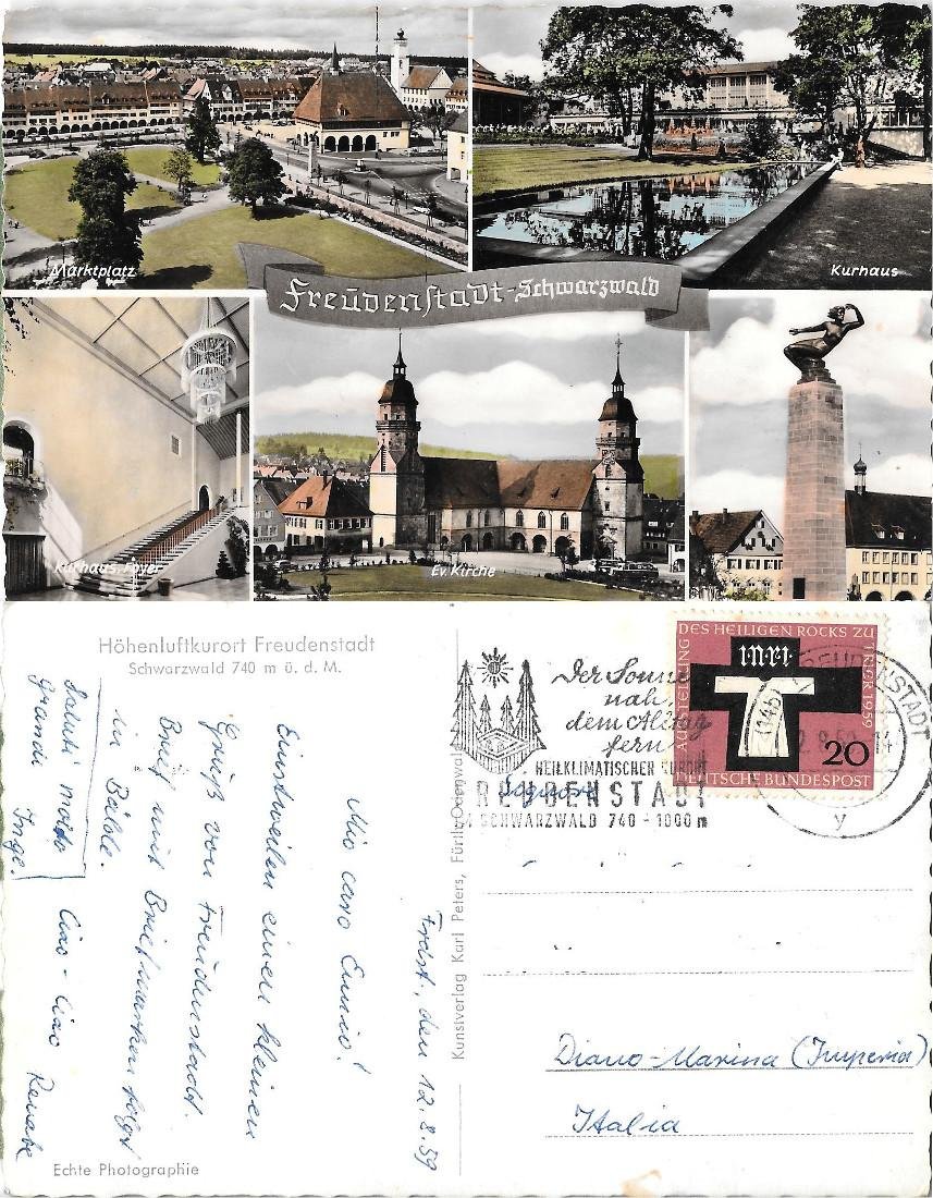 Höhenluftkurort Freudenstadt. Viaggiata 1959 | Immagine principale