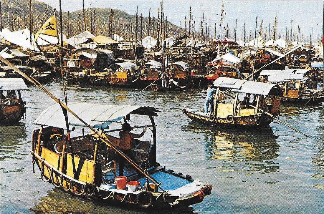 Hong Kong. Floating People at Thypoon shelter. Non viaggiata