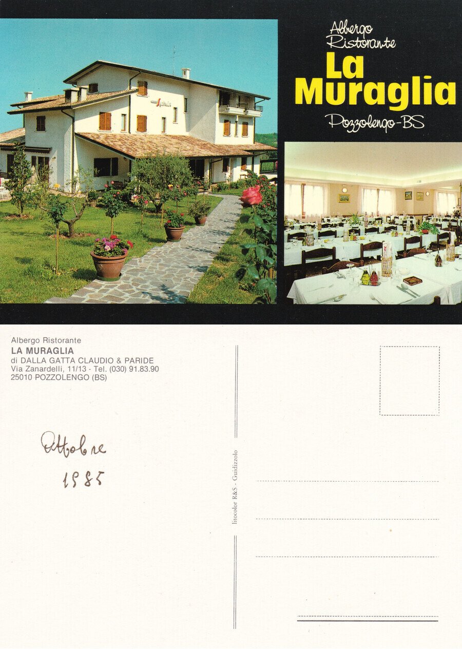 Hotel Ristorante La Muraglia. Pozzolengo (BS). Non viaggiata