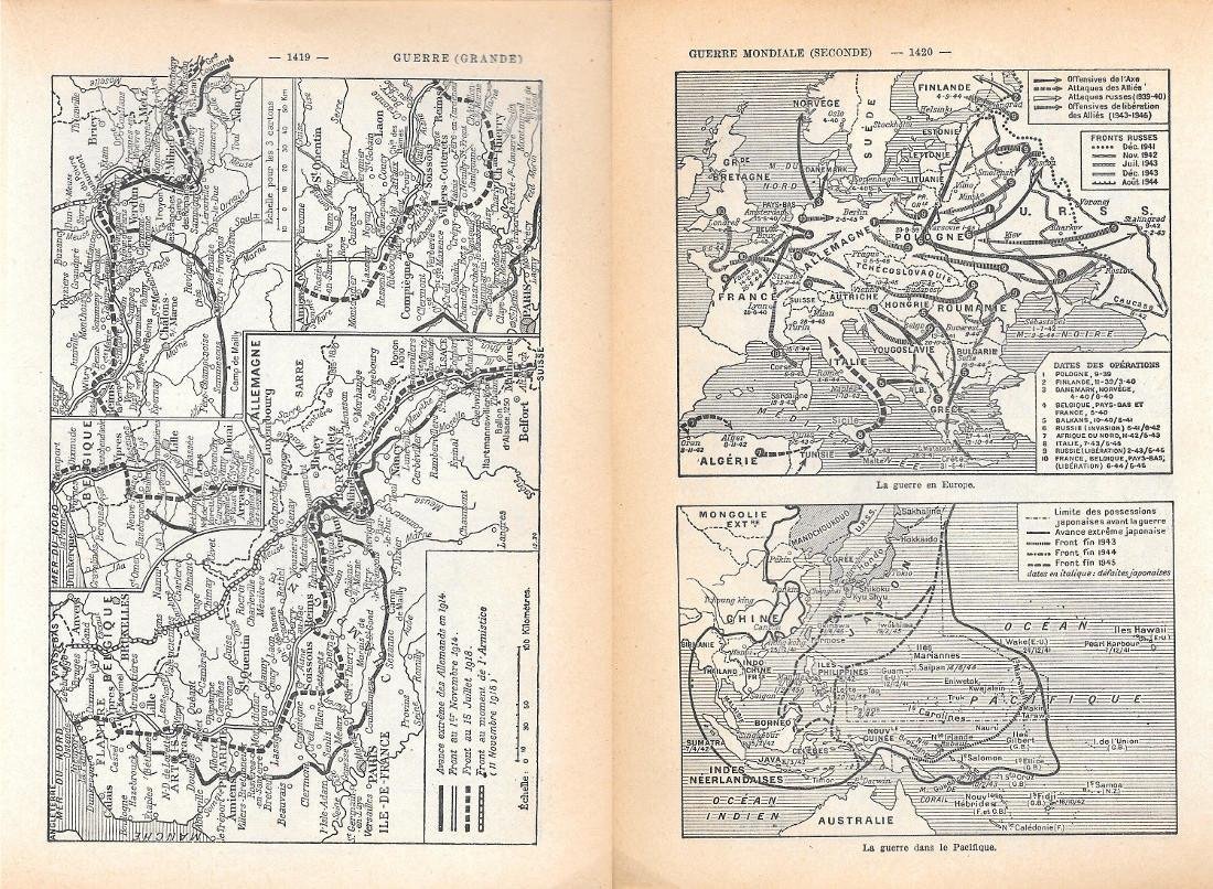 I guerre/II Guerre. Stampa 1954, fronte/retro