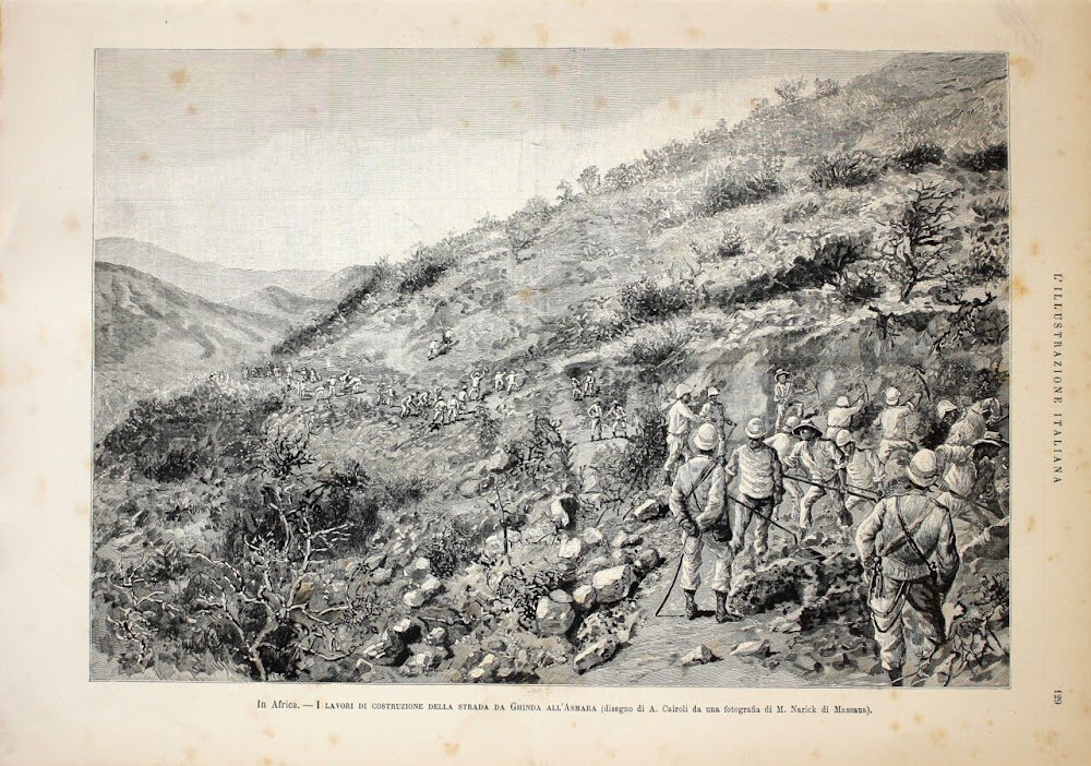 I lavori di costruzione della strada da Ghinda all'Asmara. Stampa … | Immagine principale