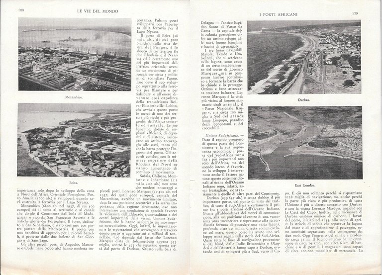 I porti africani - Estratto 1943