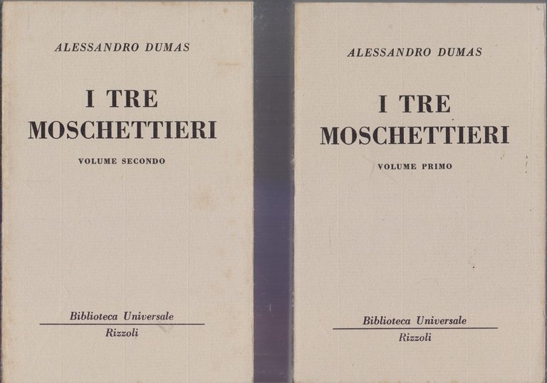 I tre Moschettieri  2 vol. ( 91-98 B.U.R.) - Alessandro Dumas