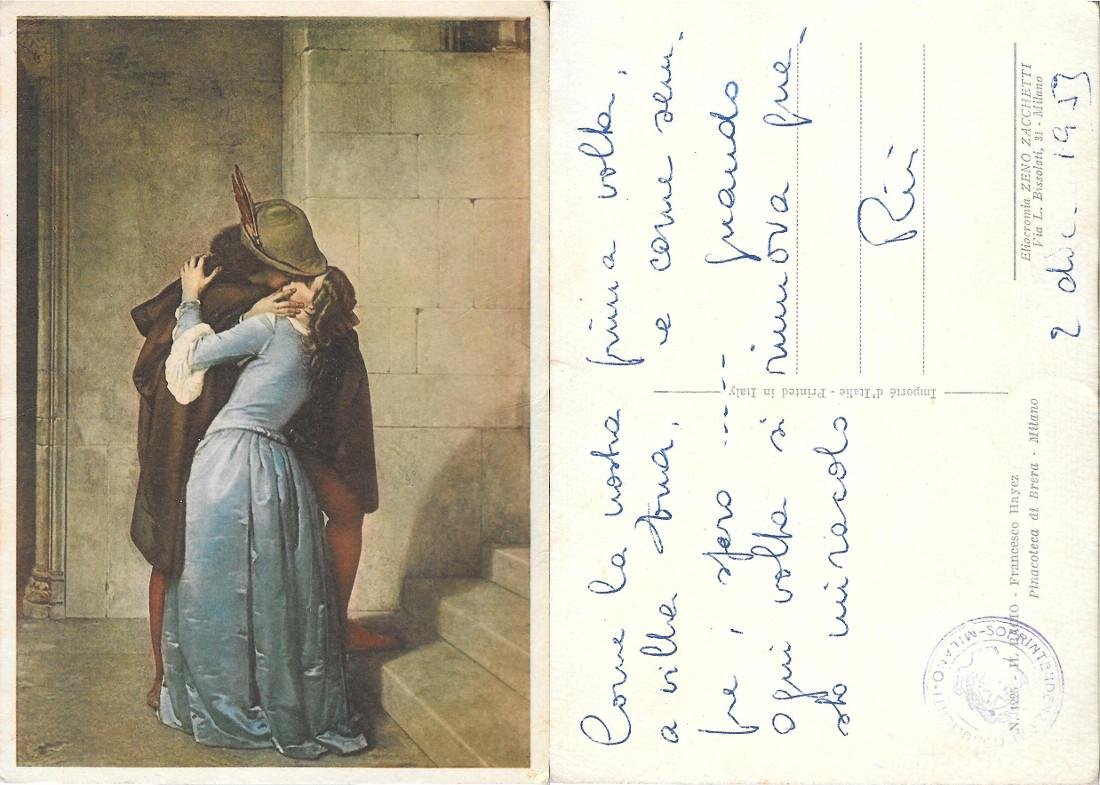 Il Bacio (F. Hayez). Scritta 1953