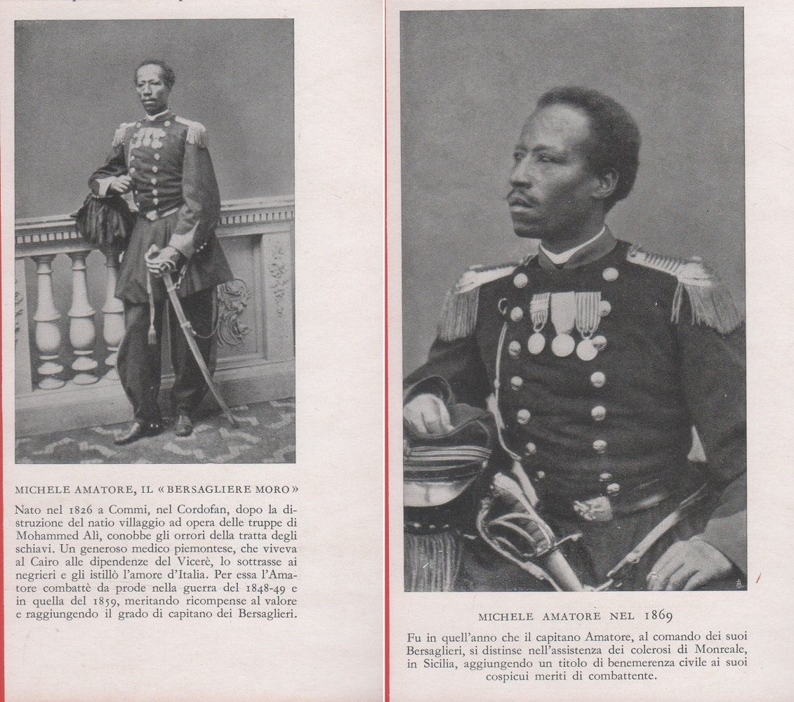 Il capitano dei bersaglieri Michele Amatore. Immagine 1937