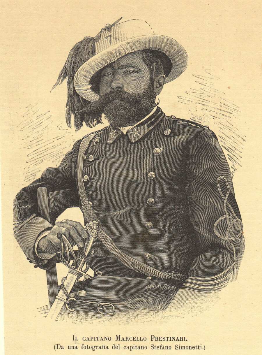 Il capitano Marcello Prestinari. Immagine 1889