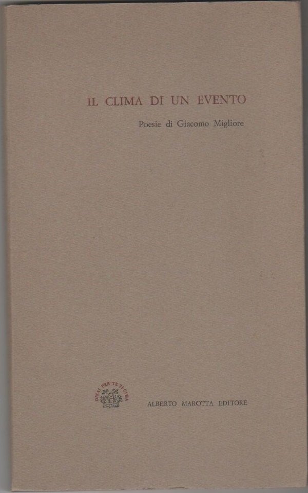 Il clima di un evento - Giacomo Migliore