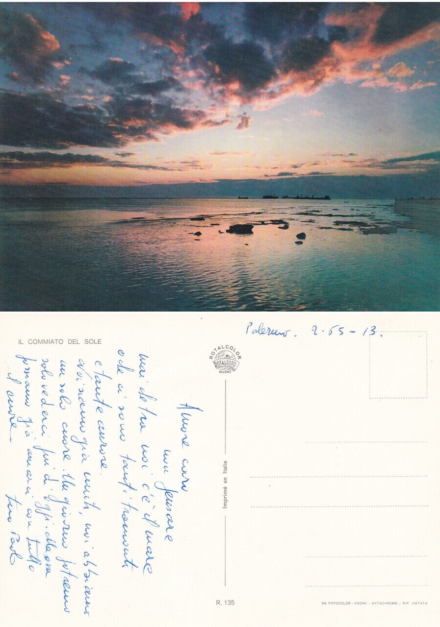 Il commiato del sole. Non viaggiata