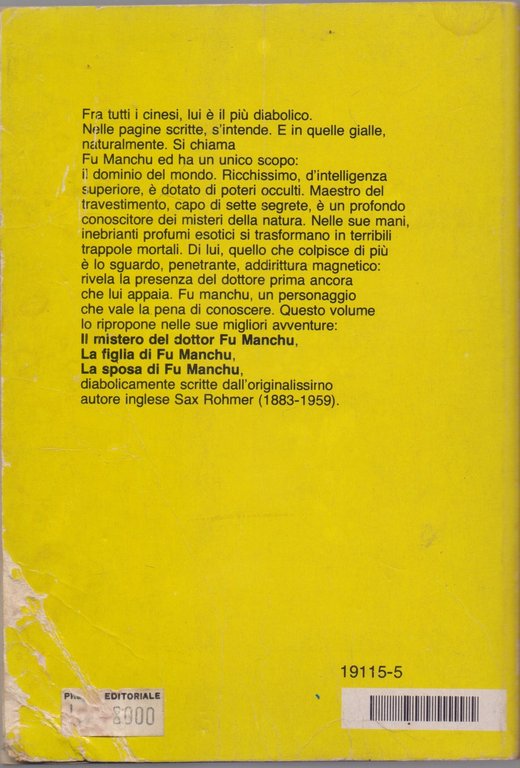 Il diabolico complotto del Dr. Fu Manchu - Sax Rohmer | Immagine Gallery 2