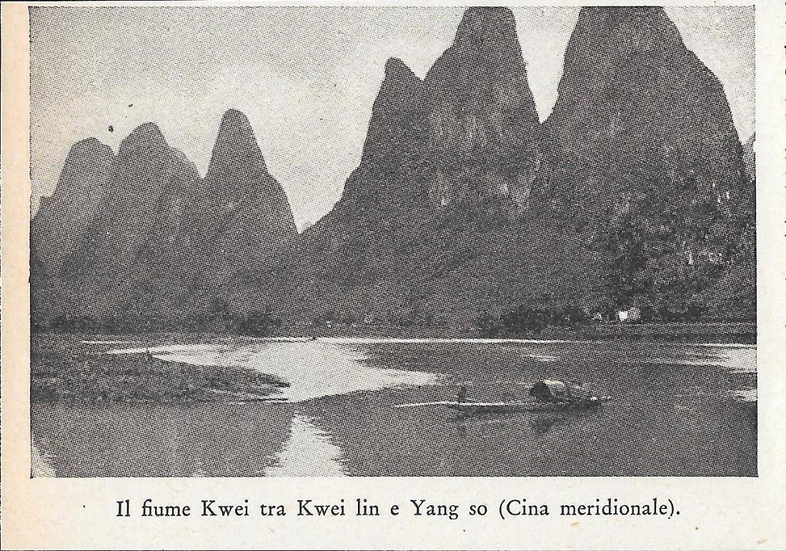 Il fiume Kwei tra Kwei lin e Yang so, Cina …