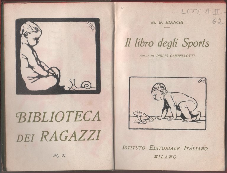 Il libro degli Sports. Fregi di D. Cambellotti - G. …