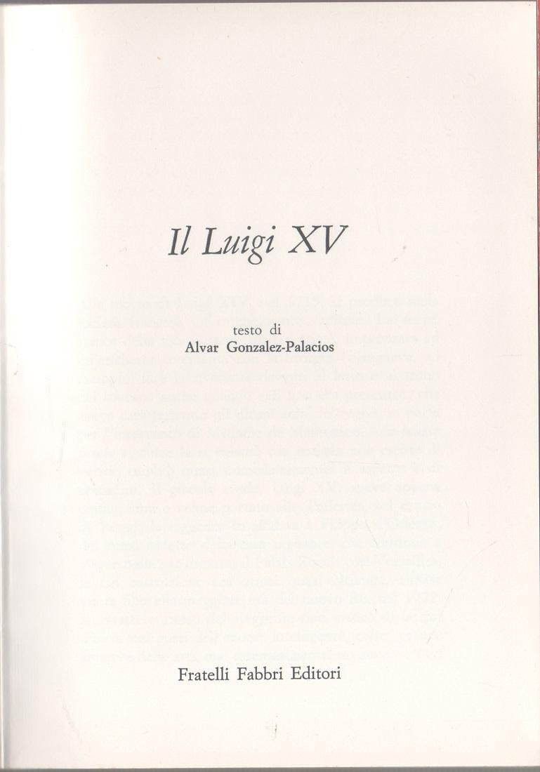 Il Luigi XV - A. Gonzales-Palacios