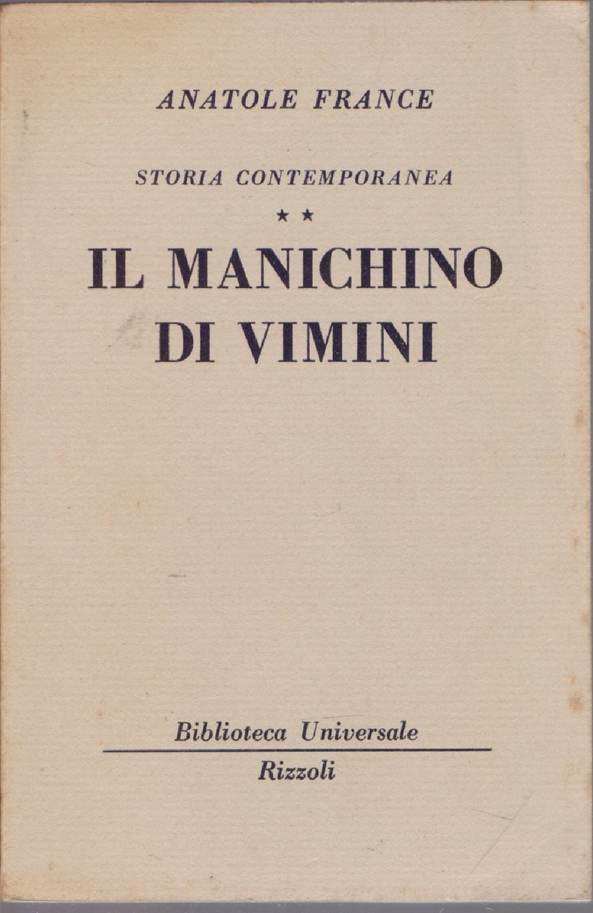 Il manichino di vimini - (547-548 B.U.R.) - Anatole France