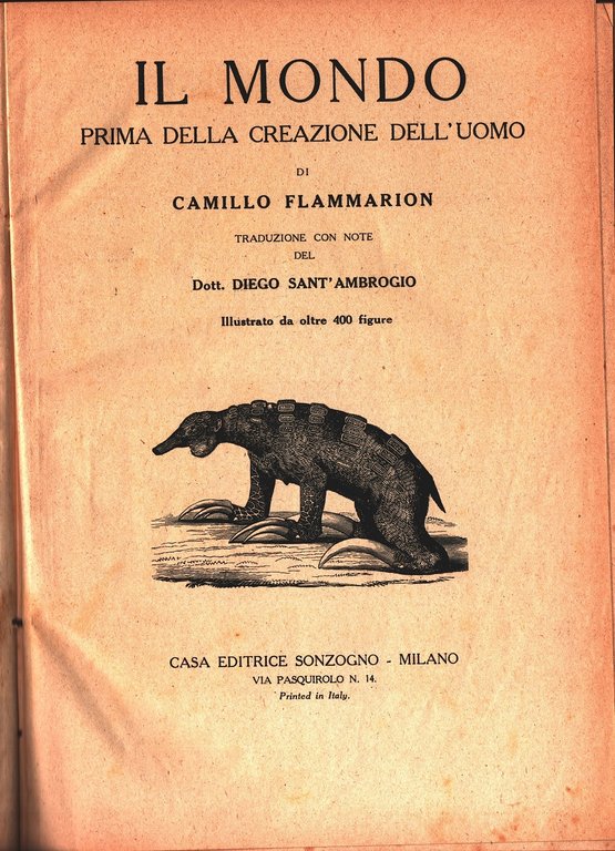 Il mondo prima della creazione dell'uomo - Camillo Flammarion
