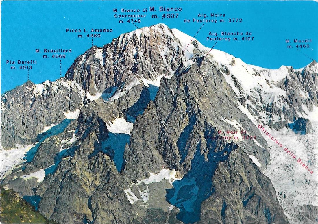 Il Monte Bianco. Non viaggiata