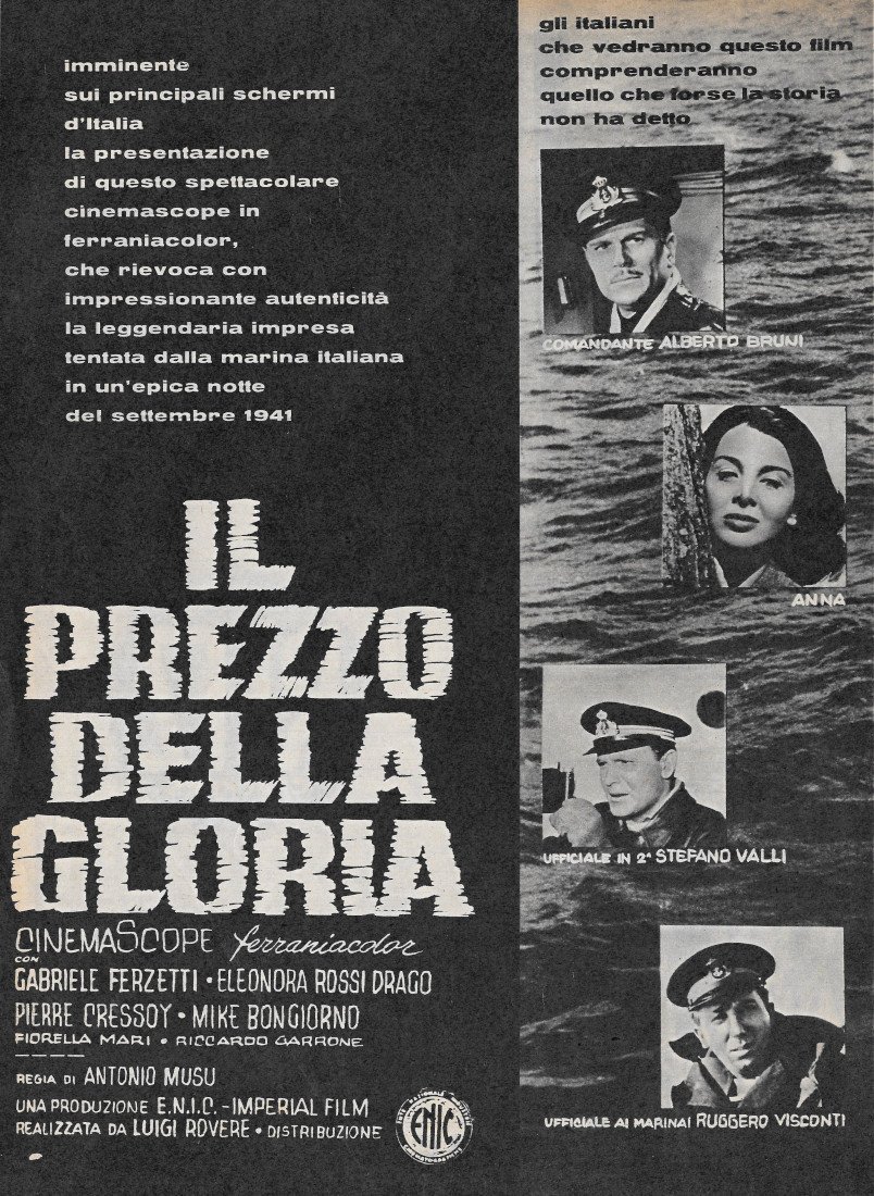 Il prezzo della gloria. Regia A. Musso con G. Ferzetti, …