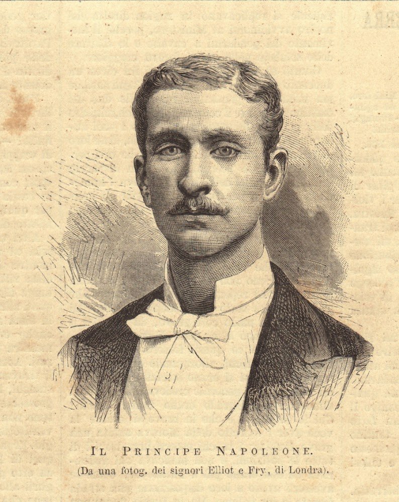 Il principe Napoleone. Stampa 1876