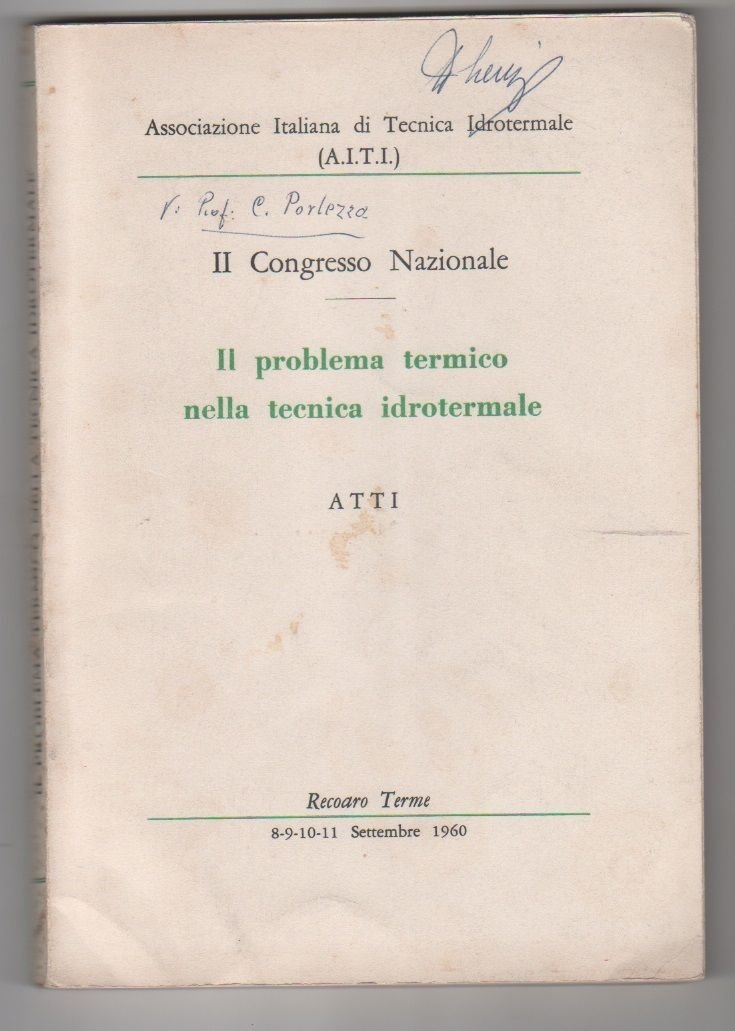 Il problema termico nella tecnica idrotermale