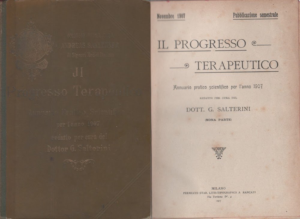 Il progresso terapeutico. Annuario pratico scientifico per l'anno 1907