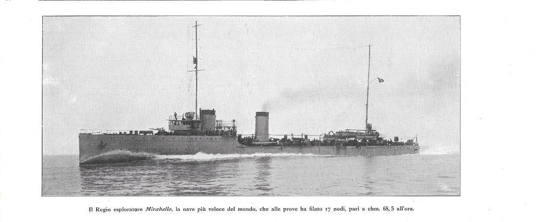 Il regio esploratore Mirabello, la nave più veloce del mondo. …