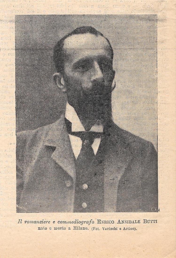 Il romanziere e commediografo Enrico Annibale Butti. Stampa 1912 | Immagine principale