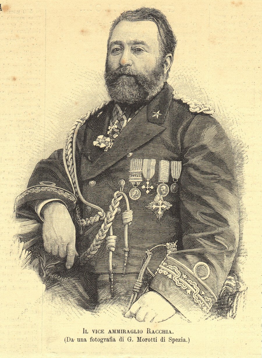Il Vice Ammiraglio Racchia. Immagine 1889