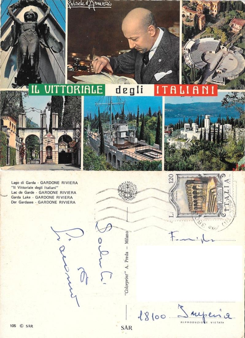 Il Vittoriale degli Italiani. Viaggiata