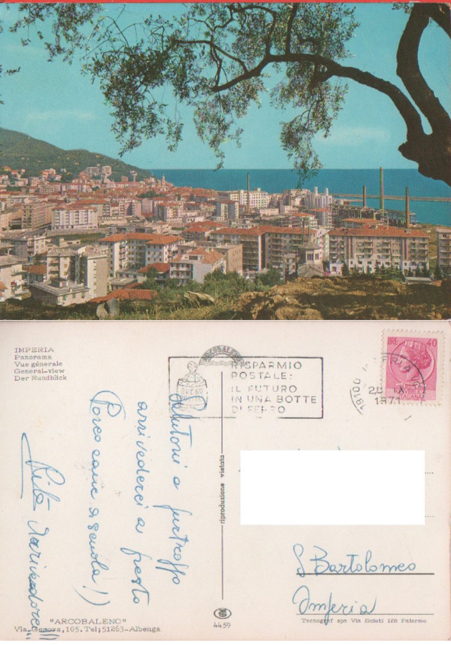 Imperia. Panorama. Viaggianta 1971