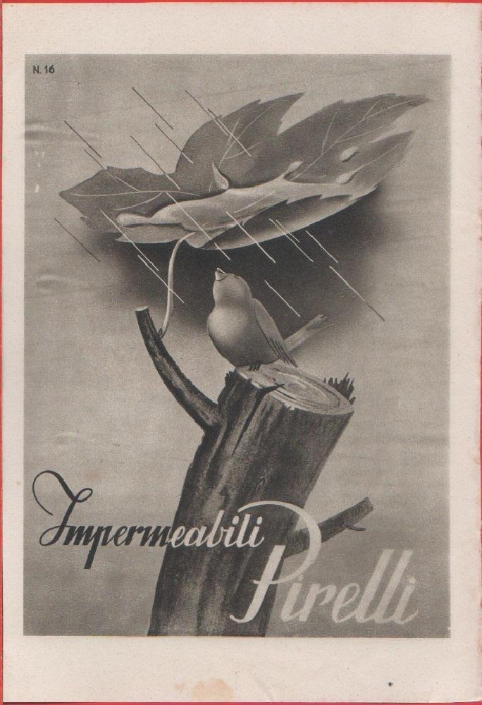 Impermeabili Pirelli. Pubblicità 1942