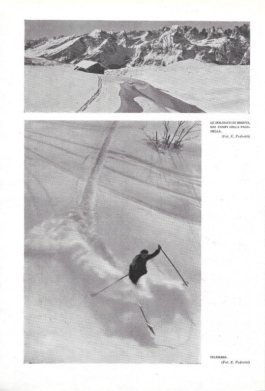 In marcia/Seracchi della Marmolada/Dolomiti del Brenta/Telemark. Stampa1940