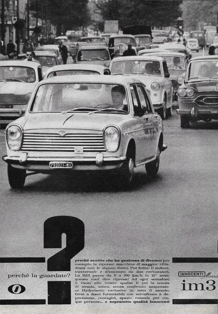 Innocenti Morris im3. Advertising 1963