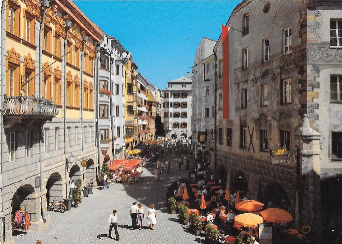 Innsbruck. Herzog Friedrich Straße. Fußgängerzone. Non viaggiata