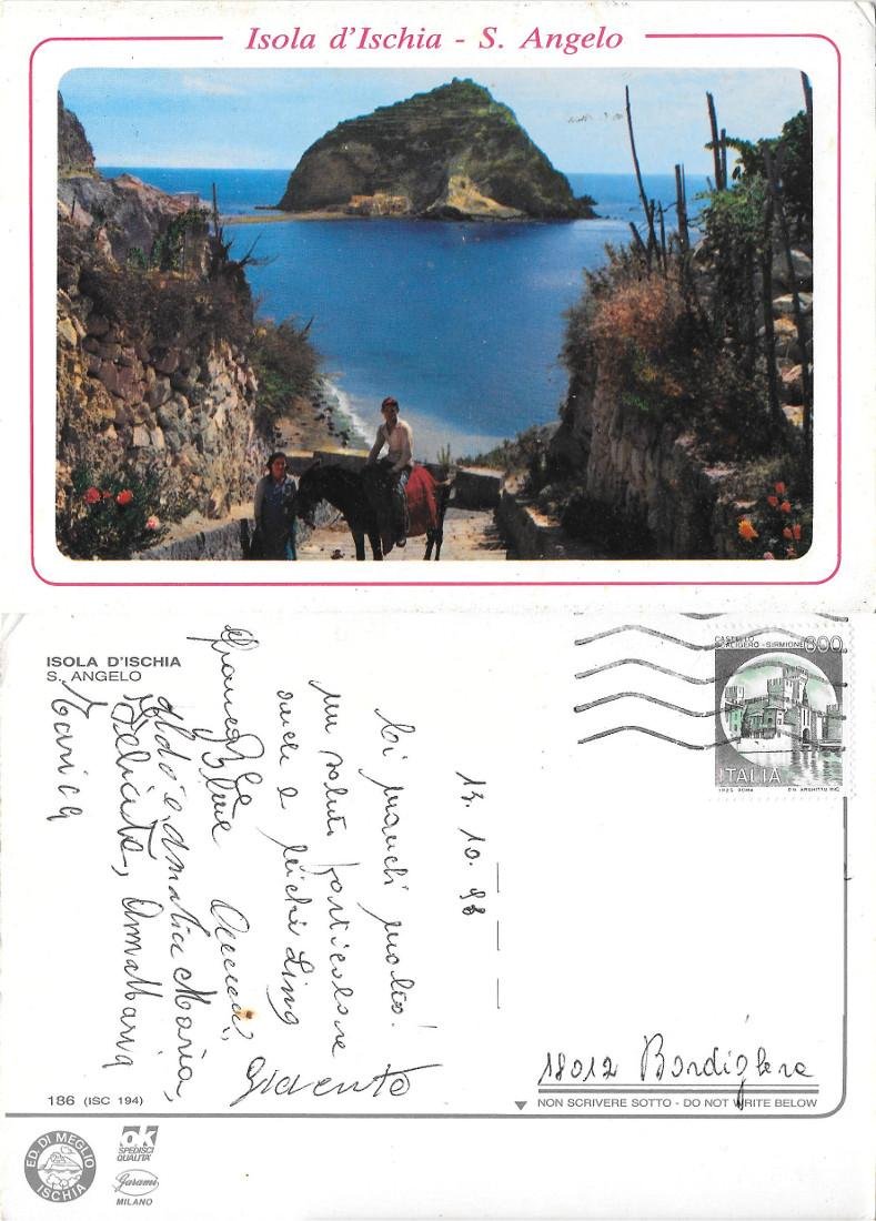 Isola d'Ischia. S. Angelo. Viaggiata 1998
