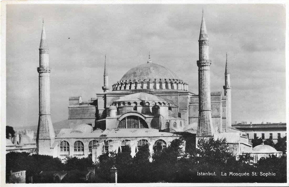Istanbul. La Moschea di Santa Sofia. Non viaggiata, originale