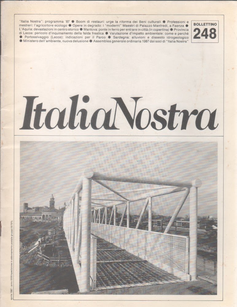 Italia Nostra. Bollettino n. 548, aprile 1987 | Immagine principale