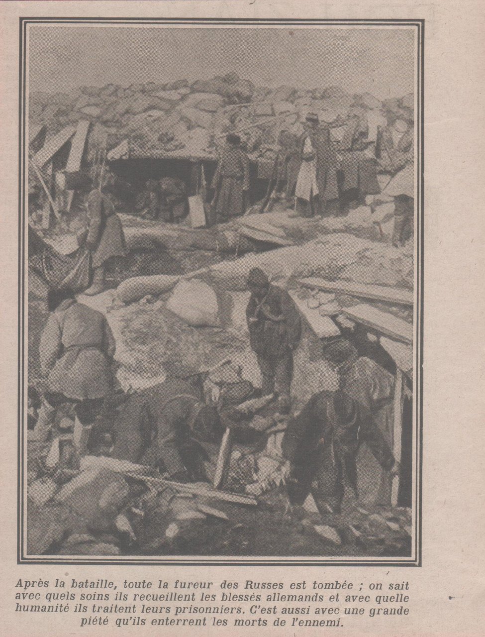 IWW. Apres la bataille toute la fureur des Russes est …
