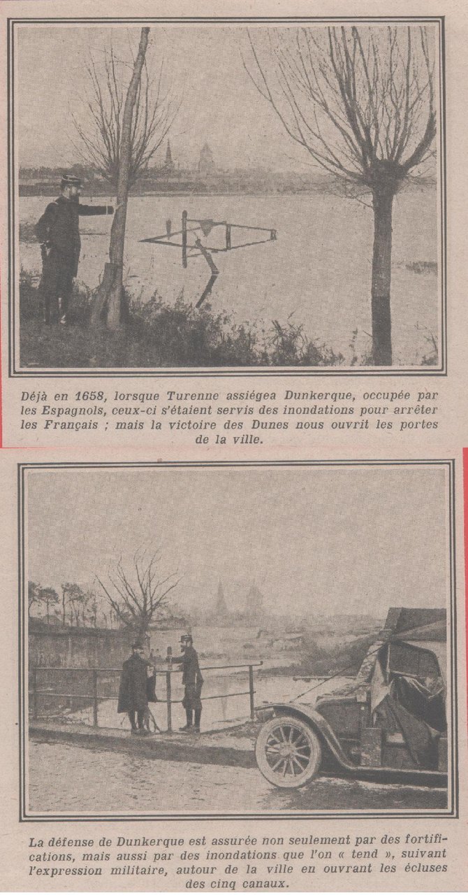 IWW. Dunkerque allagata.. 1915