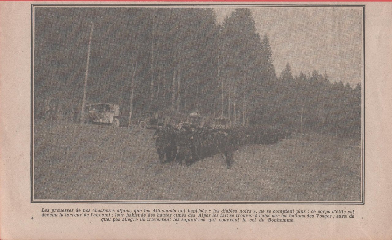 IWW. Les prouesses de non chasseurs alpins que les Allemands... …