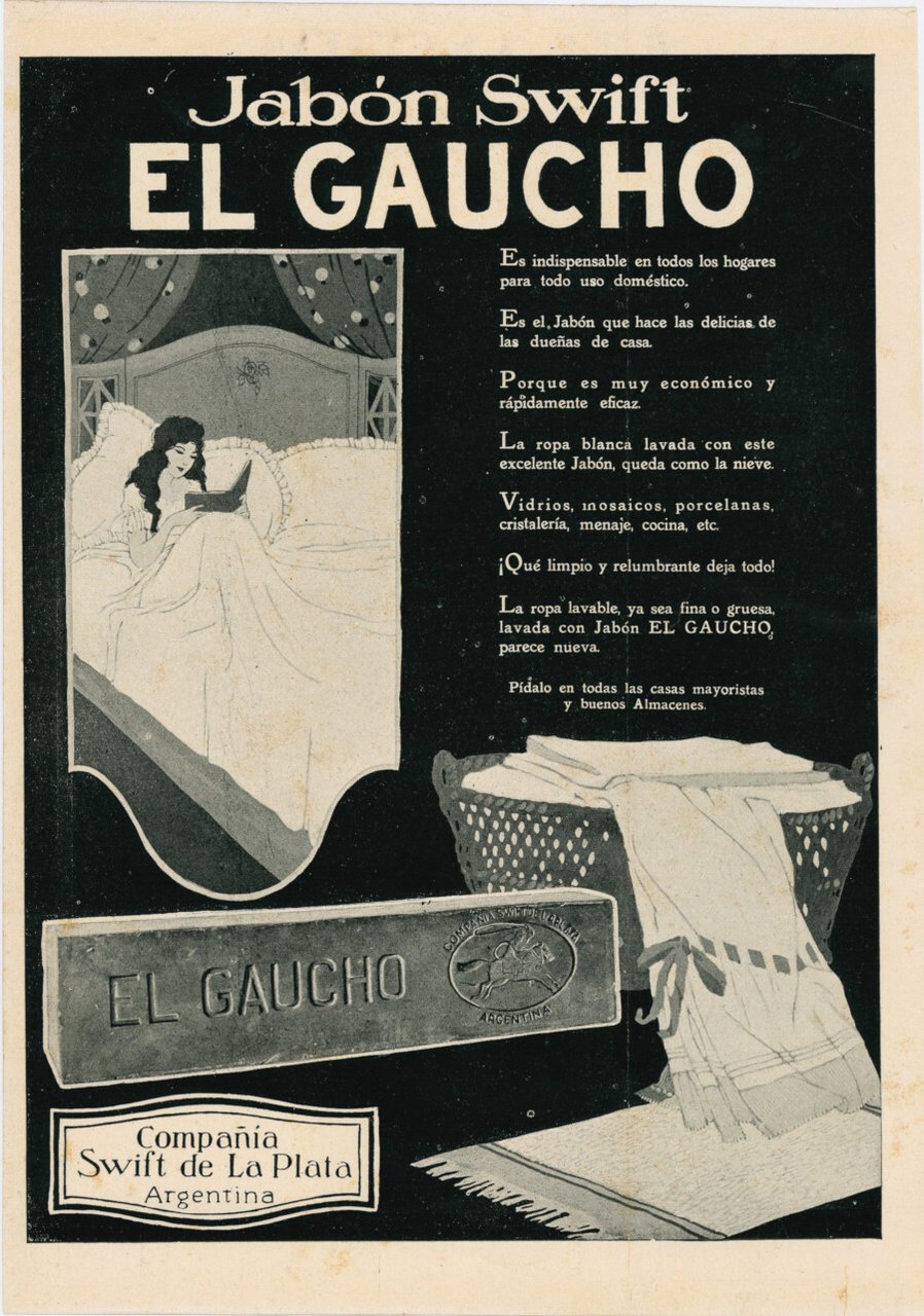 Jabon Swift El Gaucho. Advertising 1922