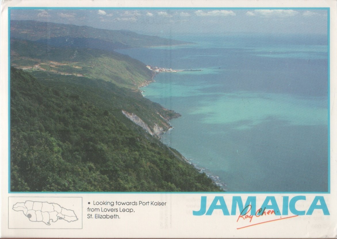 Jamaica. Looking towards Port Kaiser from Lovers Leap. St. Elisabeth. …