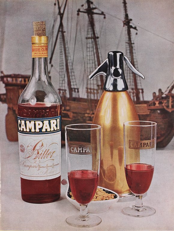 Jolly Hotel / Bitter Campari. Advertising 1960