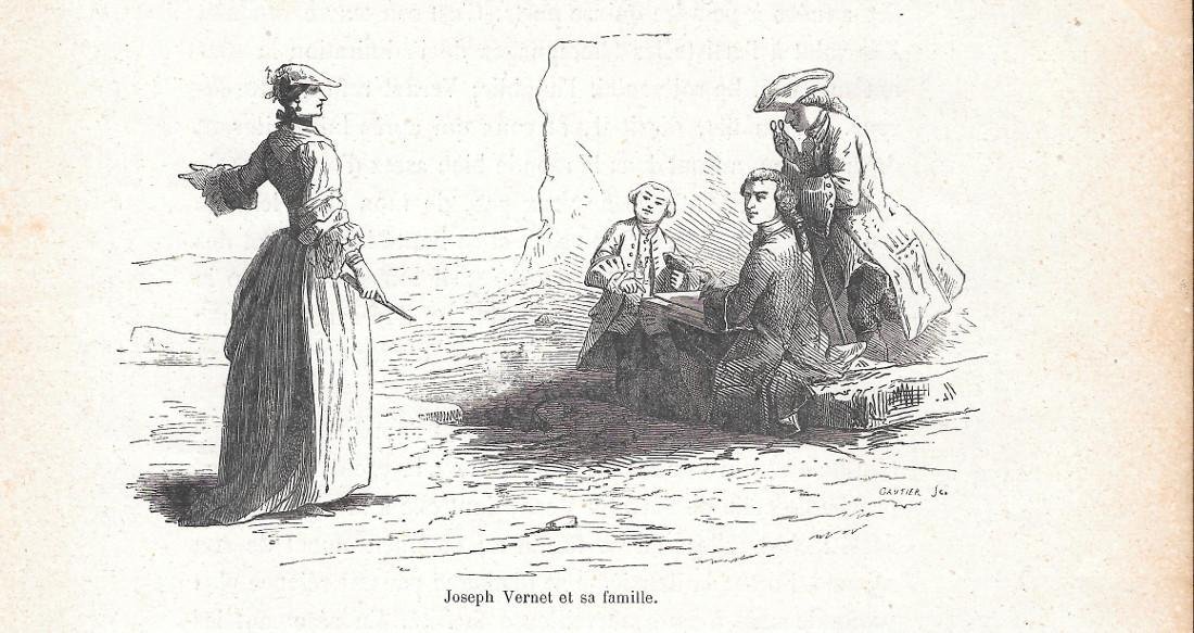 Joseph Vernet et sa famille. Stampa 1888