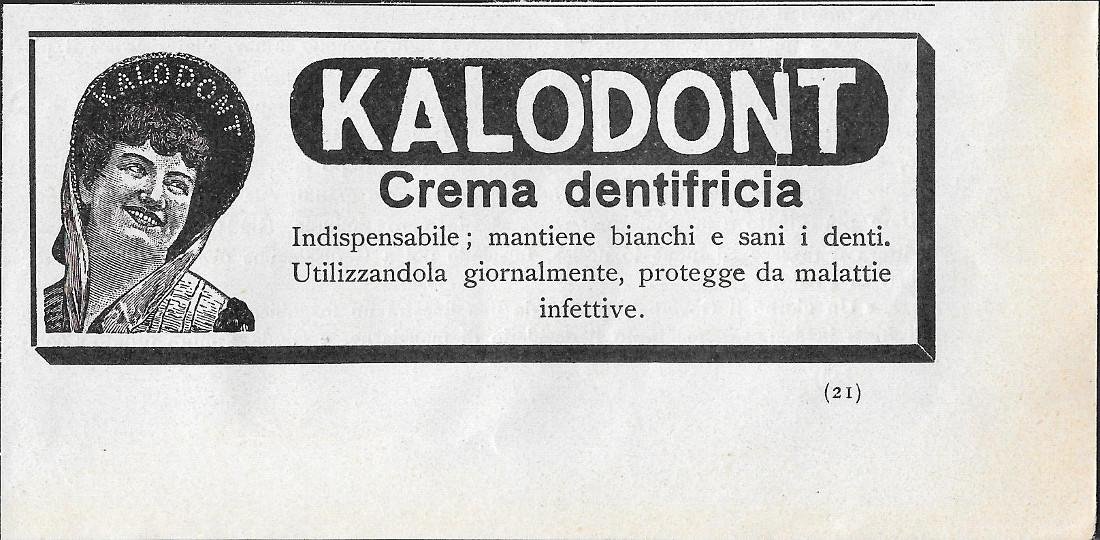 Kalodont. Crema dentifricia. Advertising 1912