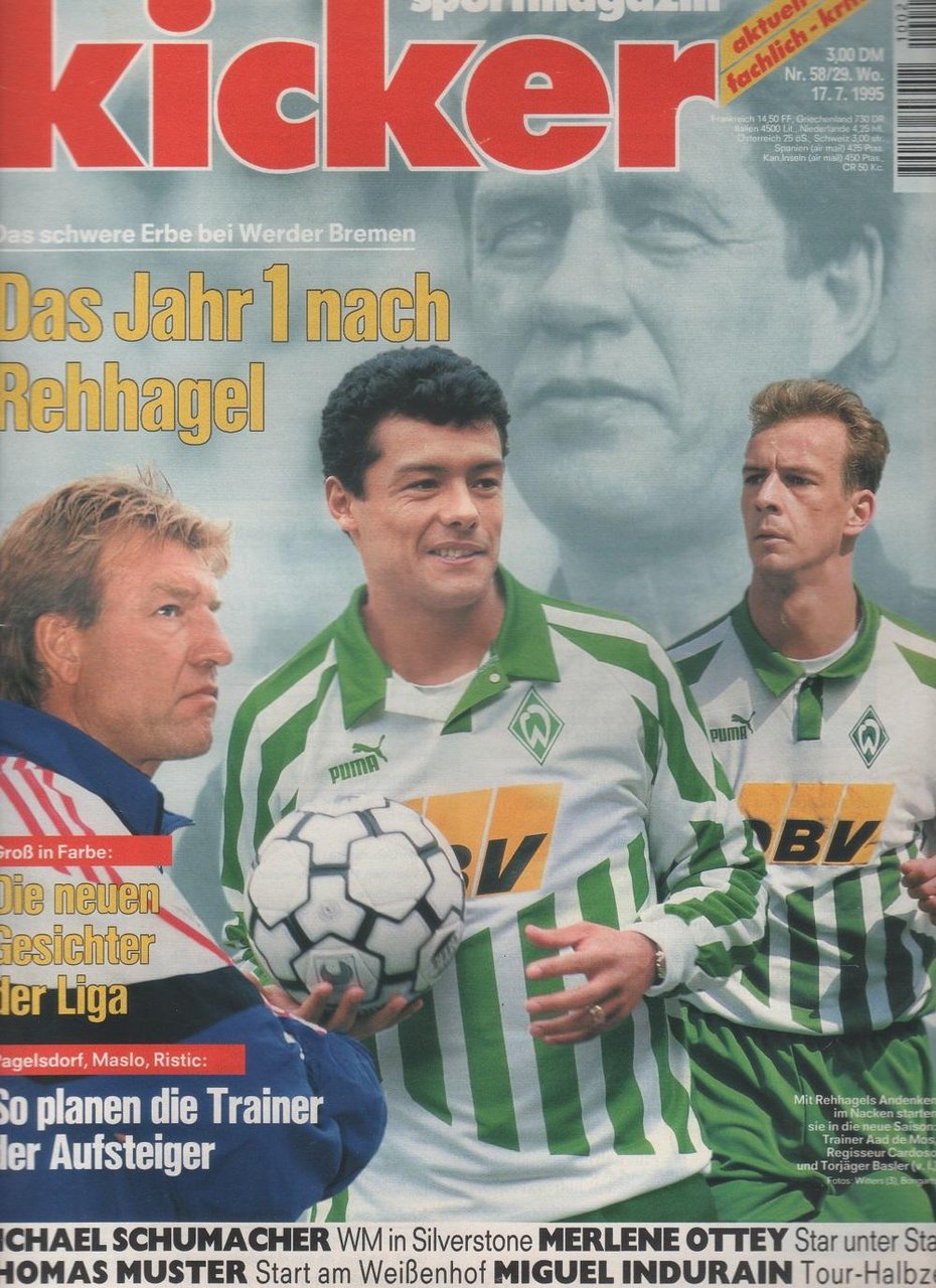 kicker sportmagazine. n. 58/29. 17/7/1995